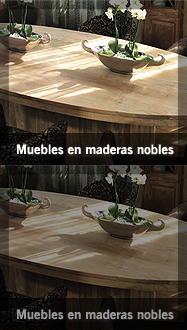 Muebles en maderas nobles